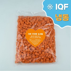 기찬 꾸러미 농산물 (IQF) 냉동 당근 간편 짜장용,카레용 1kg
